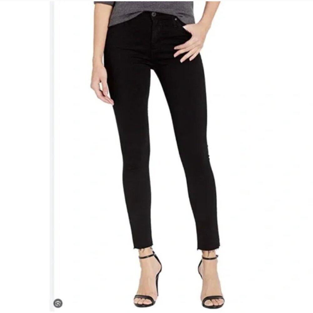 Adriano Goldschmied Farrah Ankle Jeans Black High-Rise Skinny Size 31
